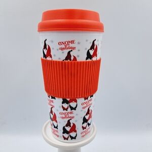 Festive Holiday Coffee Cup Gnome For The Holidays Christmas Travel Cup Tea Mug